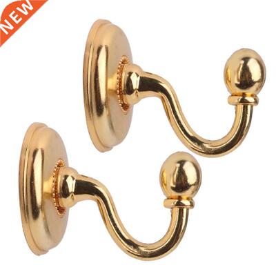 2x Metal Curtain Holdback Wall Tie Back Hooks Hanger Holder