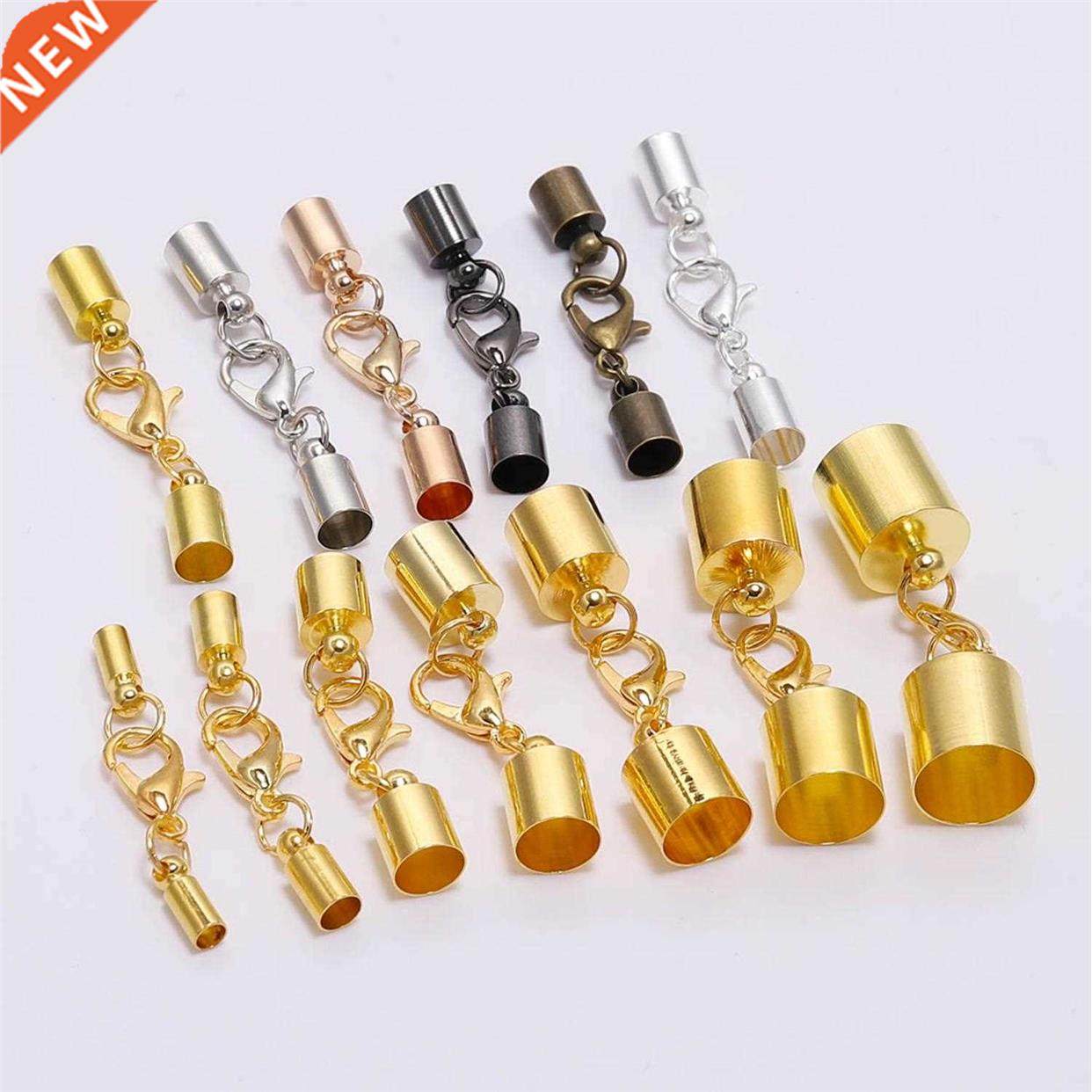 10pcs/Lot Leather Cord Bracelet Lobster Clasps Hooks 3 4 5 6