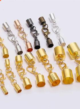 10pcs/Lot Leather Cord Bracelet Lobster Clasps Hooks 3 4 5 6