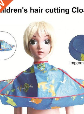 Waterproof Baby Care Capes Haircut Cloak Cartoon Pattern