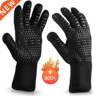 BBQ Gloves High Temperature Resistance Oven Mitts 500 800 De
