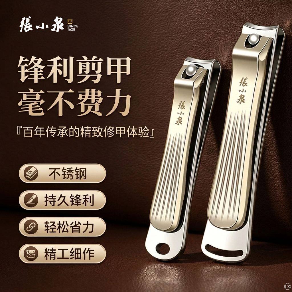 张小泉指甲刀家用指甲剪高级单个