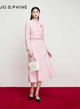 【舒心】MOJO AVENUE莫佐浪漫玫瑰薄呢半身裙2024年新款