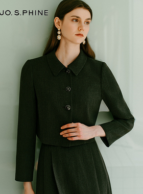 【舒心】MOJO AVENUE新款修身气质短外套高智感灰色上衣