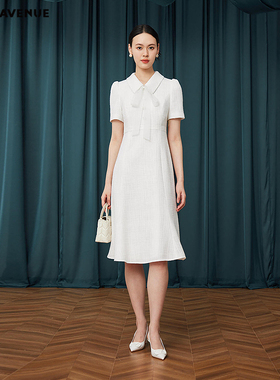 朗姿/MOJO AVENUE莫佐优雅鱼尾法式连衣裙女夏2025新款时尚轻奢高