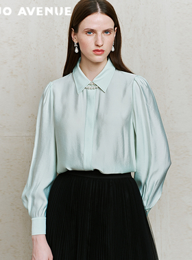 朗姿/MOJO莫佐2026春新品薄荷曼波清新衬衫女通勤约会松弛感上衣