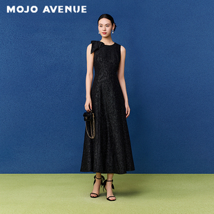 重工背心连衣裙轻奢晚宴礼服长裙 2026千金感法式 朗姿 MOJO春新品