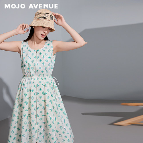 朗姿/MOJO AVENUE莫佐活力运动风防晒系列连衣裙2025新款时