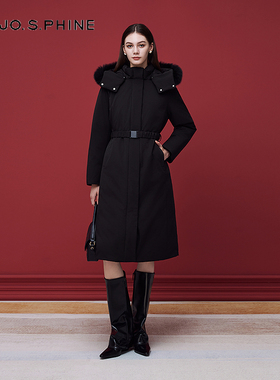 朗姿/MOJO AVENUE莫佐鹅绒简约收腰轻薄显瘦羽绒服新款女修