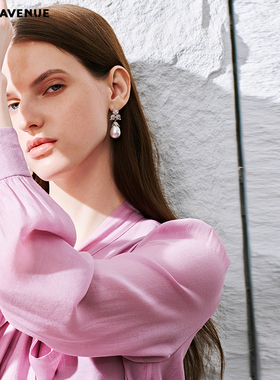 朗姿/MOJO春新品2026法式浪漫蝴蝶结飘带衬衫女微宽松通勤约会