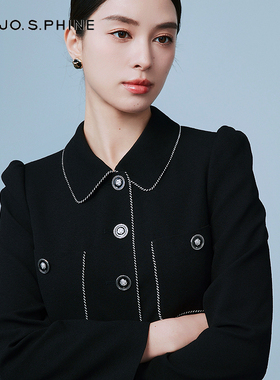 朗姿/MOJO AVENUE莫佐设计感学院小香风赫本短外套25年春新款