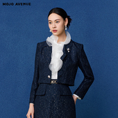 朗姿 女箱型利落短外套 高定极简细闪西装 MOJO莫佐2026春季 新品