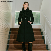 朗姿 羽绒服女设计感蝴蝶 轻奢优雅长款 MOJO AVENUE莫佐2025冬新款