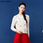 2025年新款 AVENUE莫佐精致简约针织开衫 舒适亲肤百搭上 MOJO 朗姿