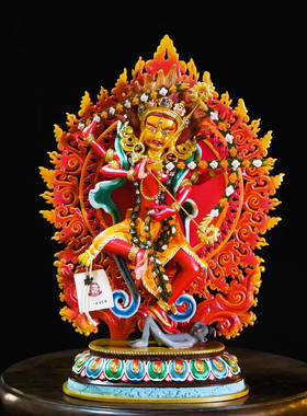 藏传十四寸作明佛母佛像家用