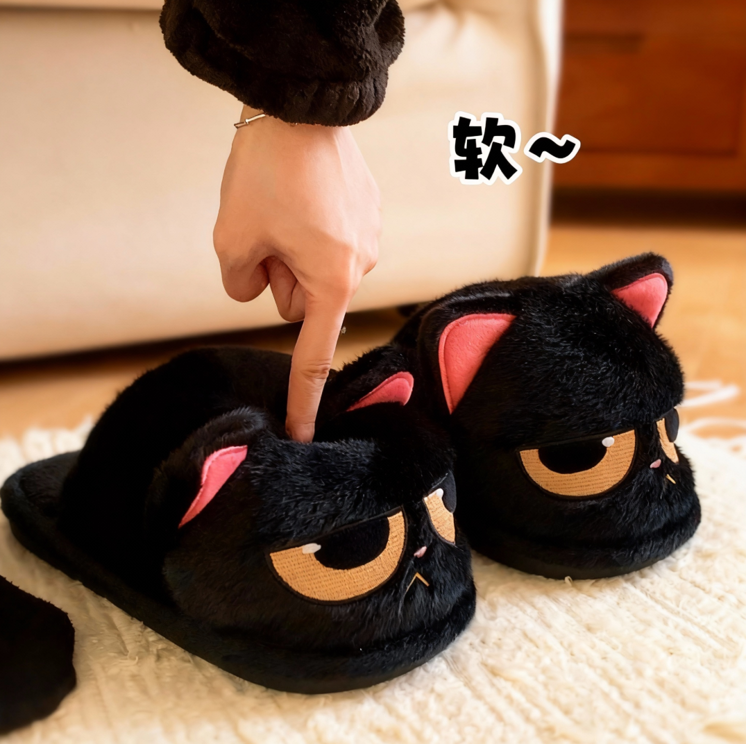 情侣保暖居家趣味毛毛鞋