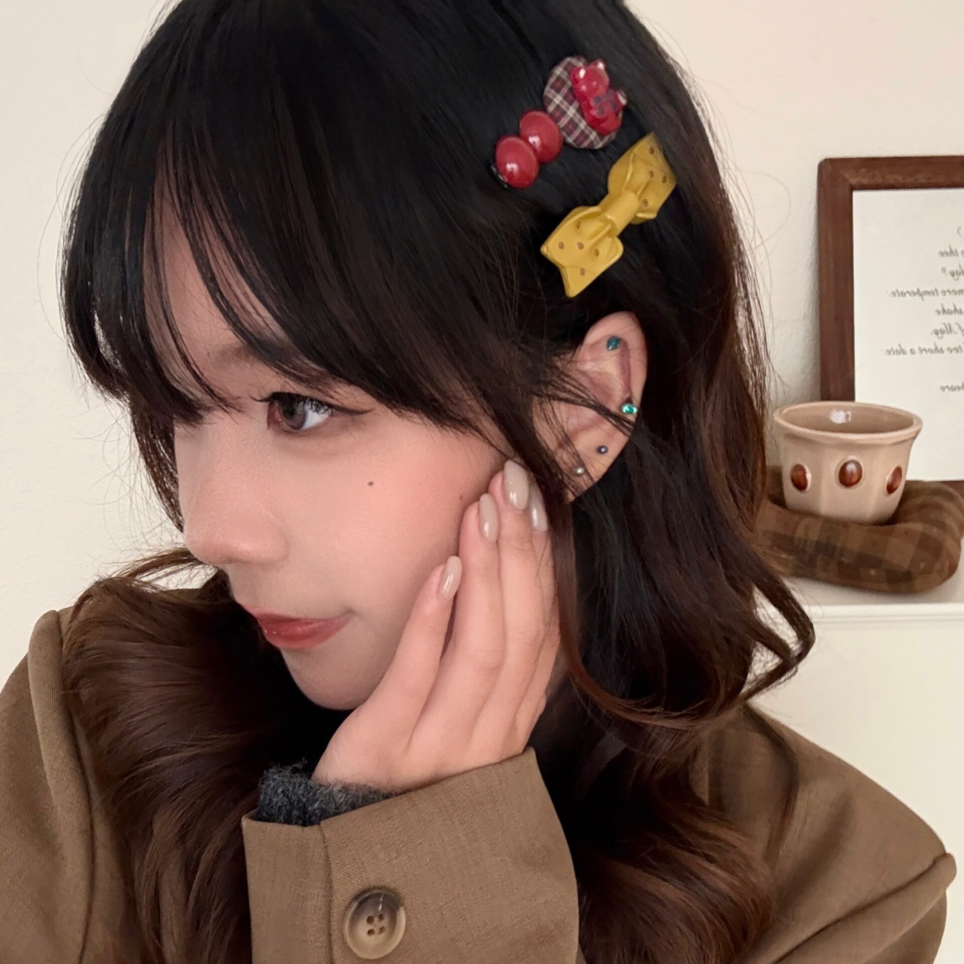 少女刘海侧边夹气质装饰碎发夹头