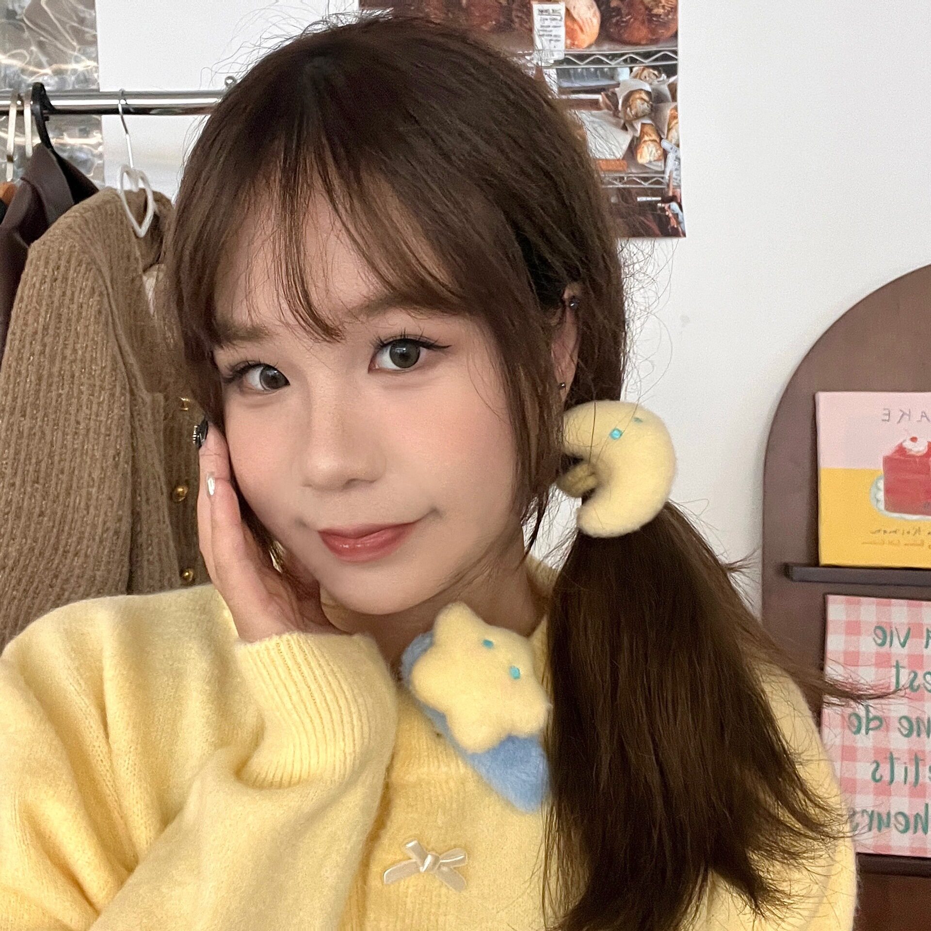 绳毛新款bb夹刘海夹少女绒绒发圈