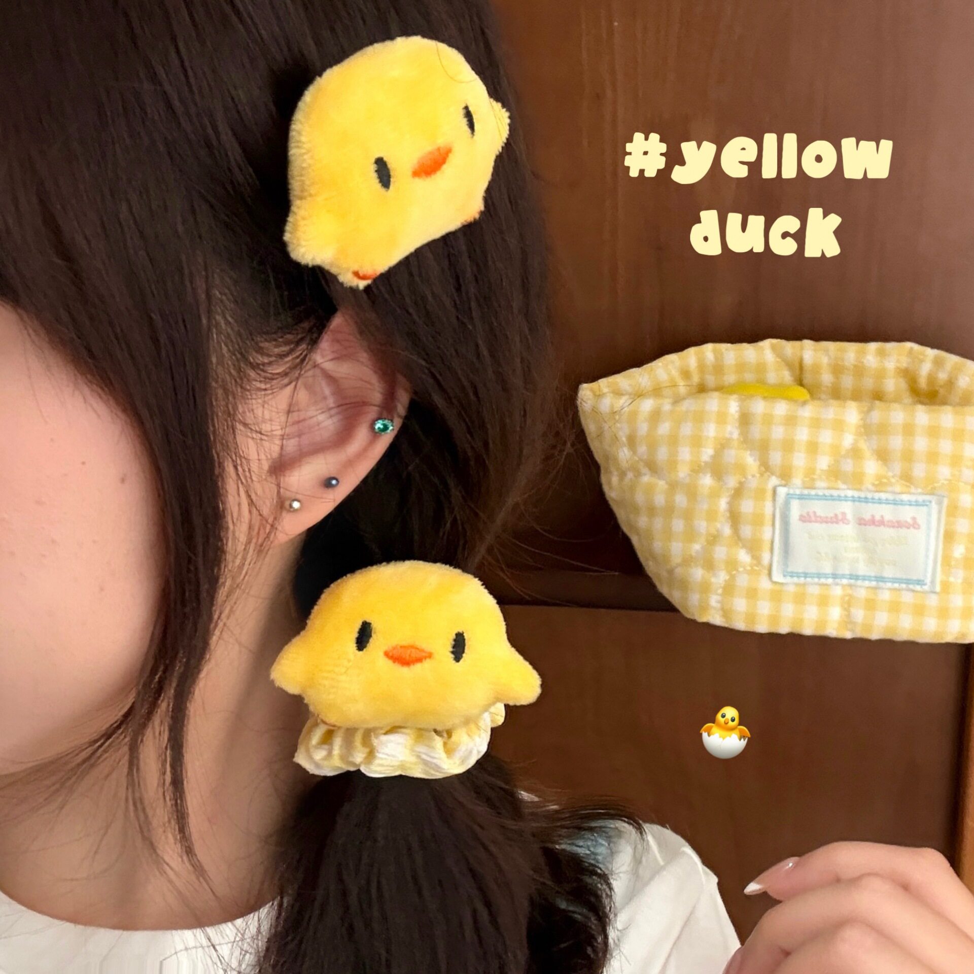 发绳发圈儿童卡通刘海鸭嘴