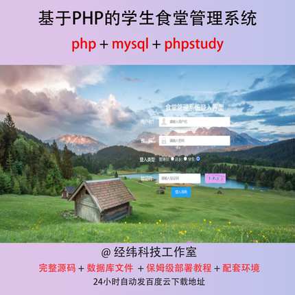 php 高校学生食堂饭堂餐厅管理系统在线网上平台网站程序源代码