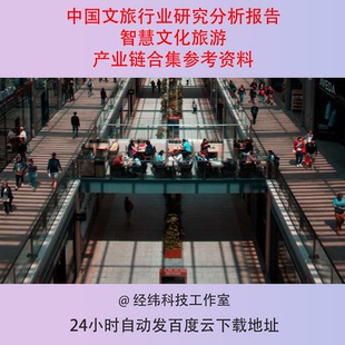中国文旅行业研究分析报告智慧文化旅游产业链合集参考资料