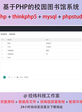 php thinkphp 5 校园图书馆管理系统在线网上平台网站程序源代码