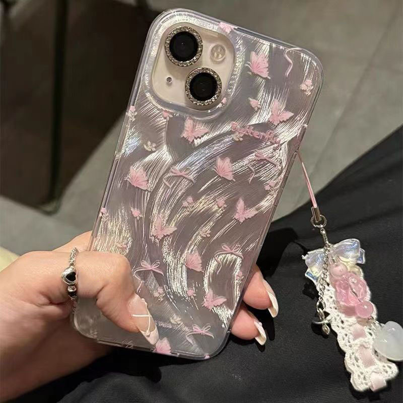 高级感羽纱苹果15手机壳