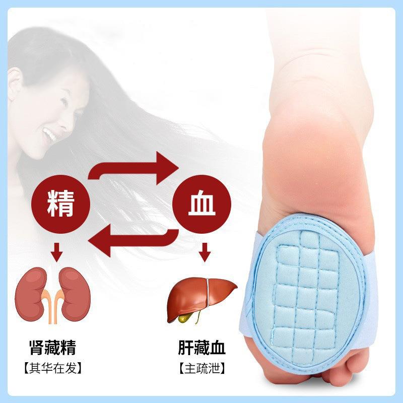 HJ-07黑发白发按部底穴位按摩鞋垫摩全足底按足摩穴位中医古法头