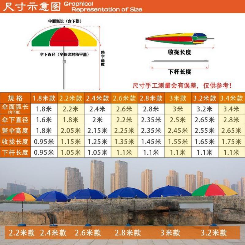 摆摊专伞户用外遮阳伞太伞阳伞沙伞滩伞26大号圆农用摆摊伞广告印