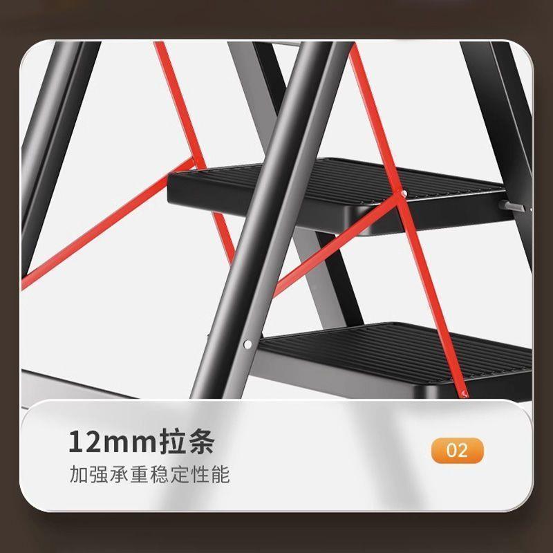 家用折梯子多功能2Mtn5RDB梯加厚花碳叠钢架室内人字梯伸缩楼爬梯