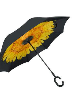 双层反长柄雨伞男大号人双42252手车载创意抗风汽车向专用女动晴