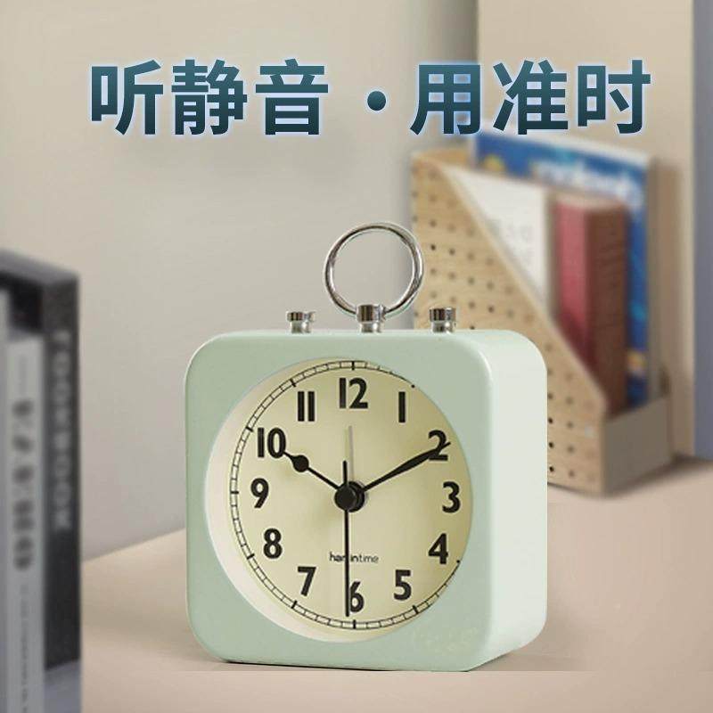 可挂闹客厅小学墙生钟座钟专用起床神器用桌面复古摆放台式MC-246