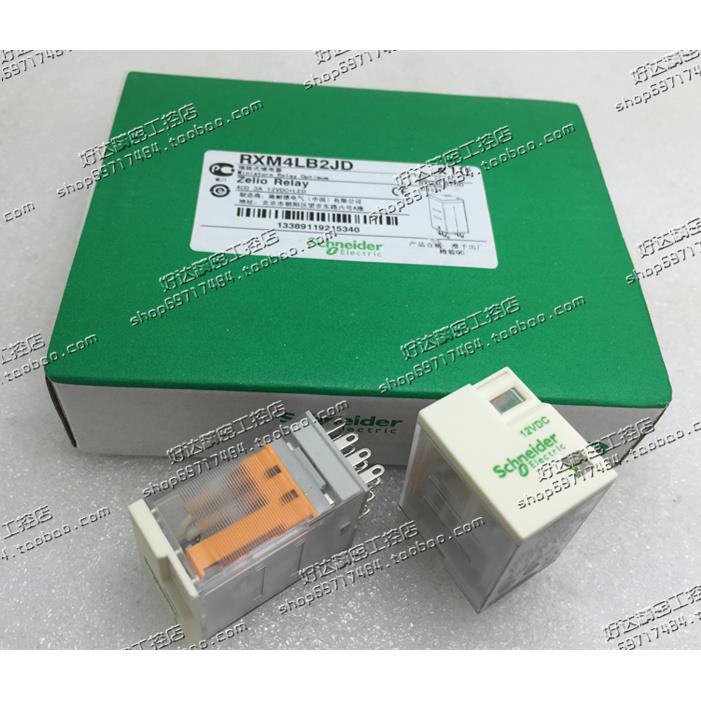 原装正品 Schneider 继电器 RXM4LB2JD 12VDC 现货全新