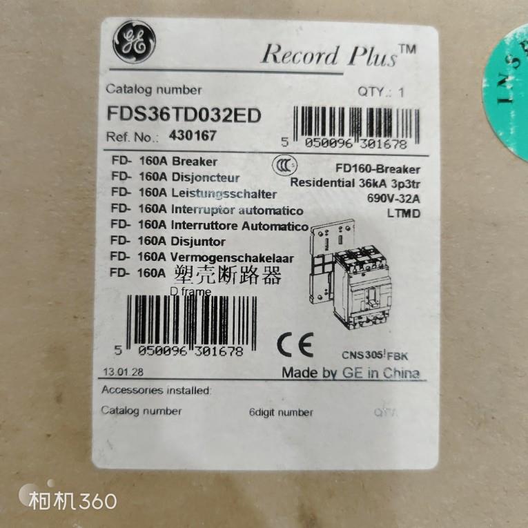 GE FD160 FDS36TD032ED 3P 32A