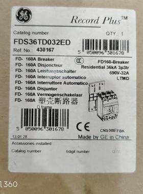 GE FD160 FDS36TD032ED 3P 32A