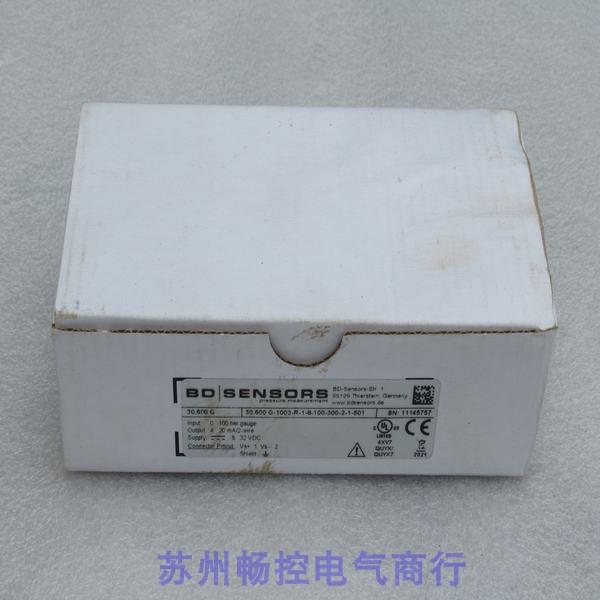 全新BD压力开关30.600G现货30.600G-1003-R-1-8-100-300-2-1-501