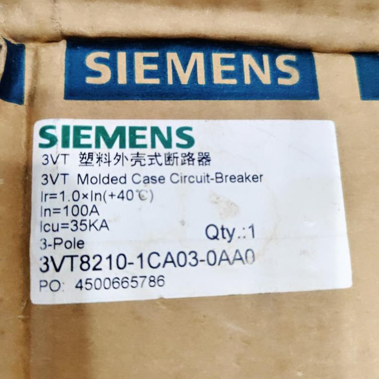 西门子 3VT8210-1CA03-0AA0 3P 100A