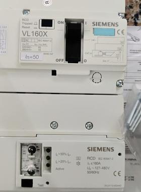 西门子 3VL1705-1EH43-0AA0+3VL9112-5GA40 VL160X50A+RCD