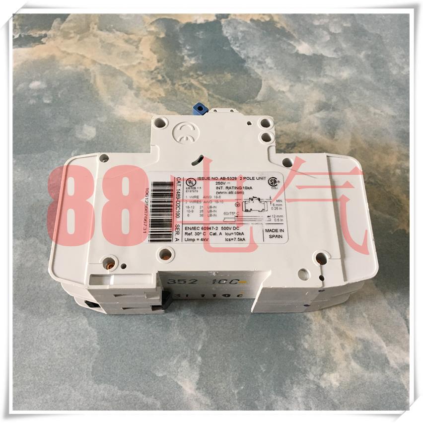 原装正品－美国AB/ 1489-D2C100 直流断路器2P/C10A