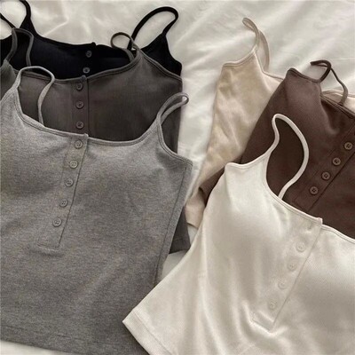 New Y2k Womens Tops Backless Crop Top Sleeveless Cute Knitt