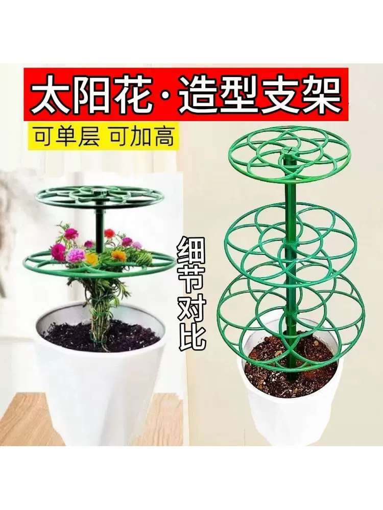 太阳花架棒棒糖造型架防倒伏花架子多层蟹爪兰支撑杆专用支撑架