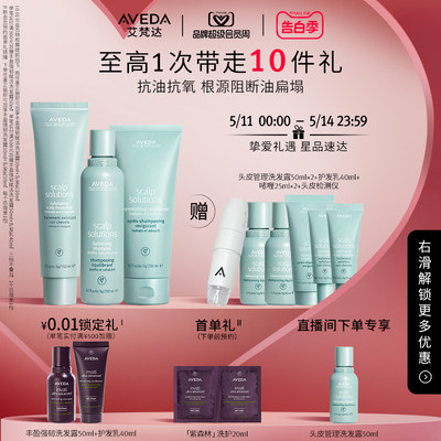 【官方正品】Aveda艾梵达头皮管理平衡洗护预洗套装洗发小汽泡