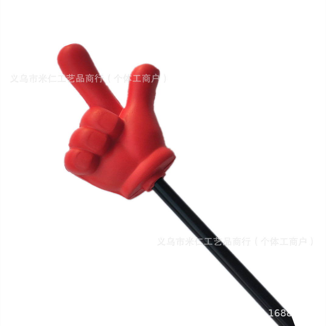 指东看西婚庆pu小手石头剪刀布点赞游戏插杆玩具枪手食指道具整蛊