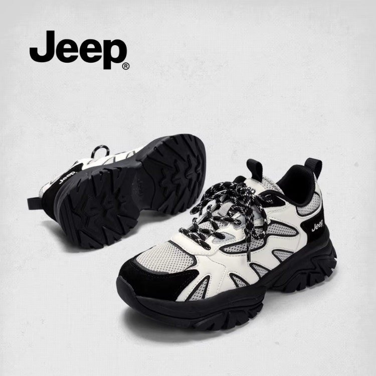 jeep时尚老爹鞋女2025秋冬新款舒适透气增高运动鞋户外防滑登山鞋,女鞋,老爹鞋,淘宝优惠券,粉丝福利购,淘宝优惠卷