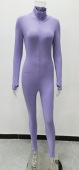 stretch women high Zipper necked jumpsuit 拉链弹力高领连体裤