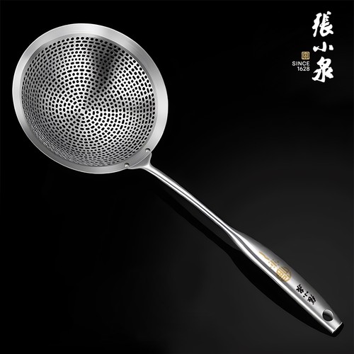 张小泉漏勺304不锈钢防烫手柄
