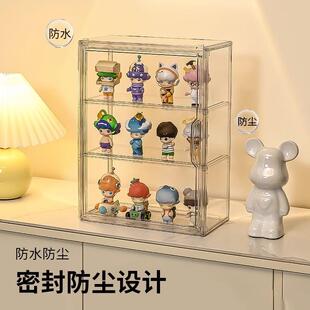 盲盒收纳展示公仔泡泡马特亚克力防尘盒子popmart手办透明展示柜