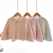 女士纯棉空调房护颈坎肩月子产妇喂奶披肩睡觉防着凉斗篷式 护肩颈