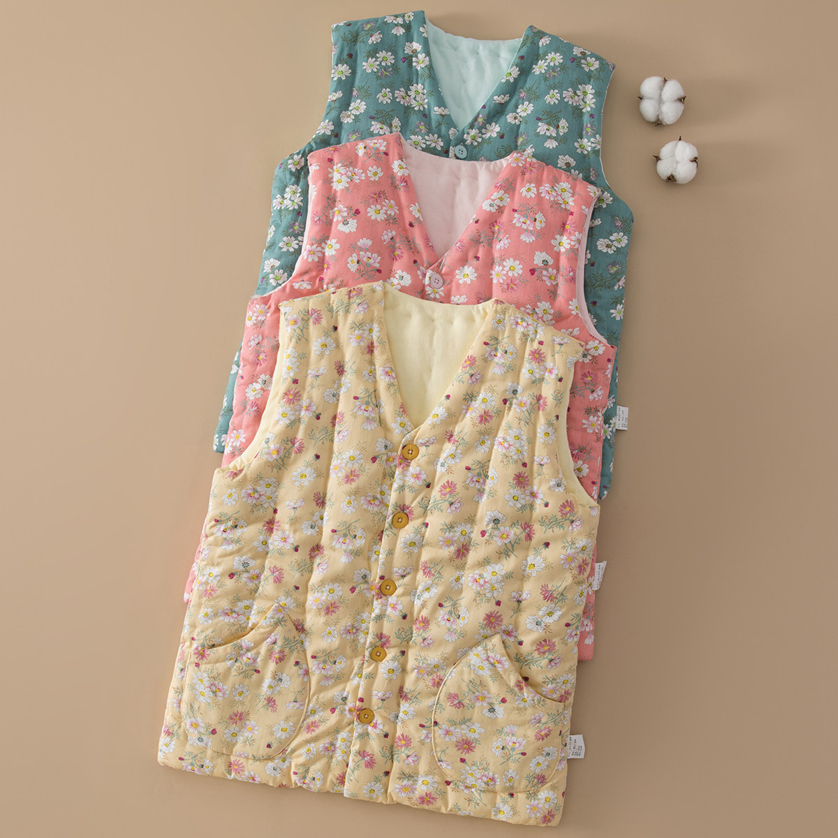 纯棉花手工加厚马夹女士秋冬季保暖马甲内穿外穿坎肩贴身内胆背心