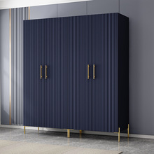 法式奶油风衣柜家用卧室储物柜现代简约轻奢组合实木质大衣橱定制